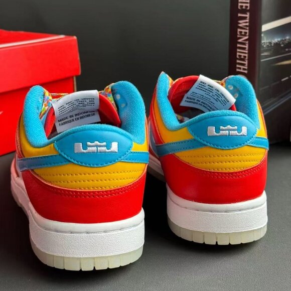 Nike Dunk Low “Fruity Pebbles” x Lebron | Colorful Cereal-Inspired Sneakers - Picture 5 of 5